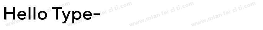 Hello Type字体转换